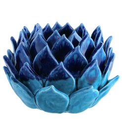 Il vaso in ceramica blu Cynaria