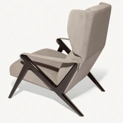 Imagine Poltrona in Pelle Nabuk Beige