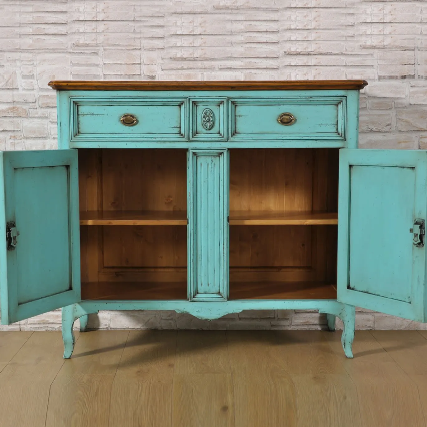 Impero '800 - Credenza turchese stile Impero