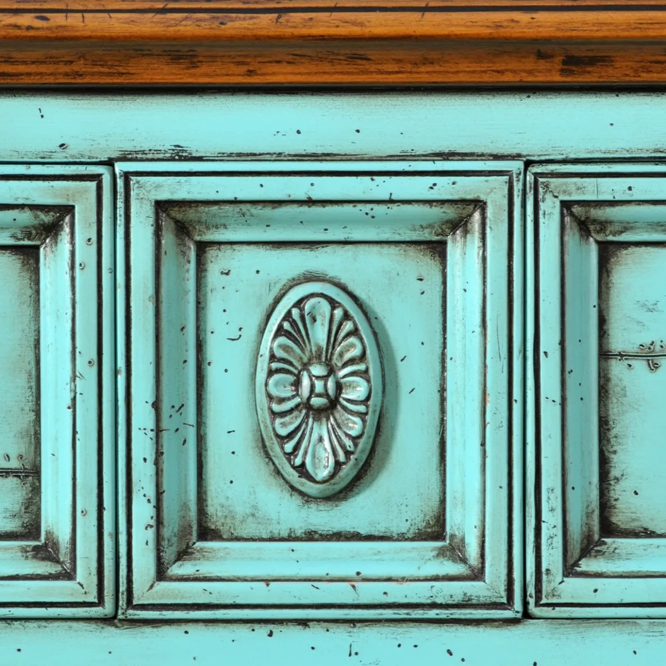 Impero '800 - Credenza turchese stile Impero