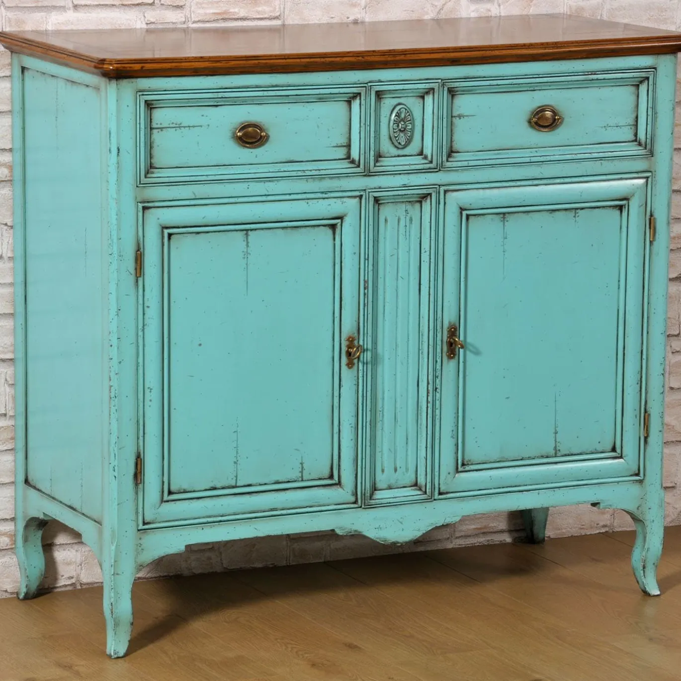 Impero '800 - Credenza turchese stile Impero