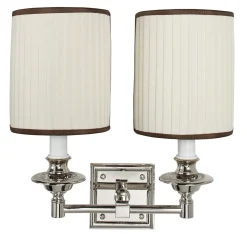 Juliette 825 Lampada da parete a 2 luci in cromo di Michele Bönan