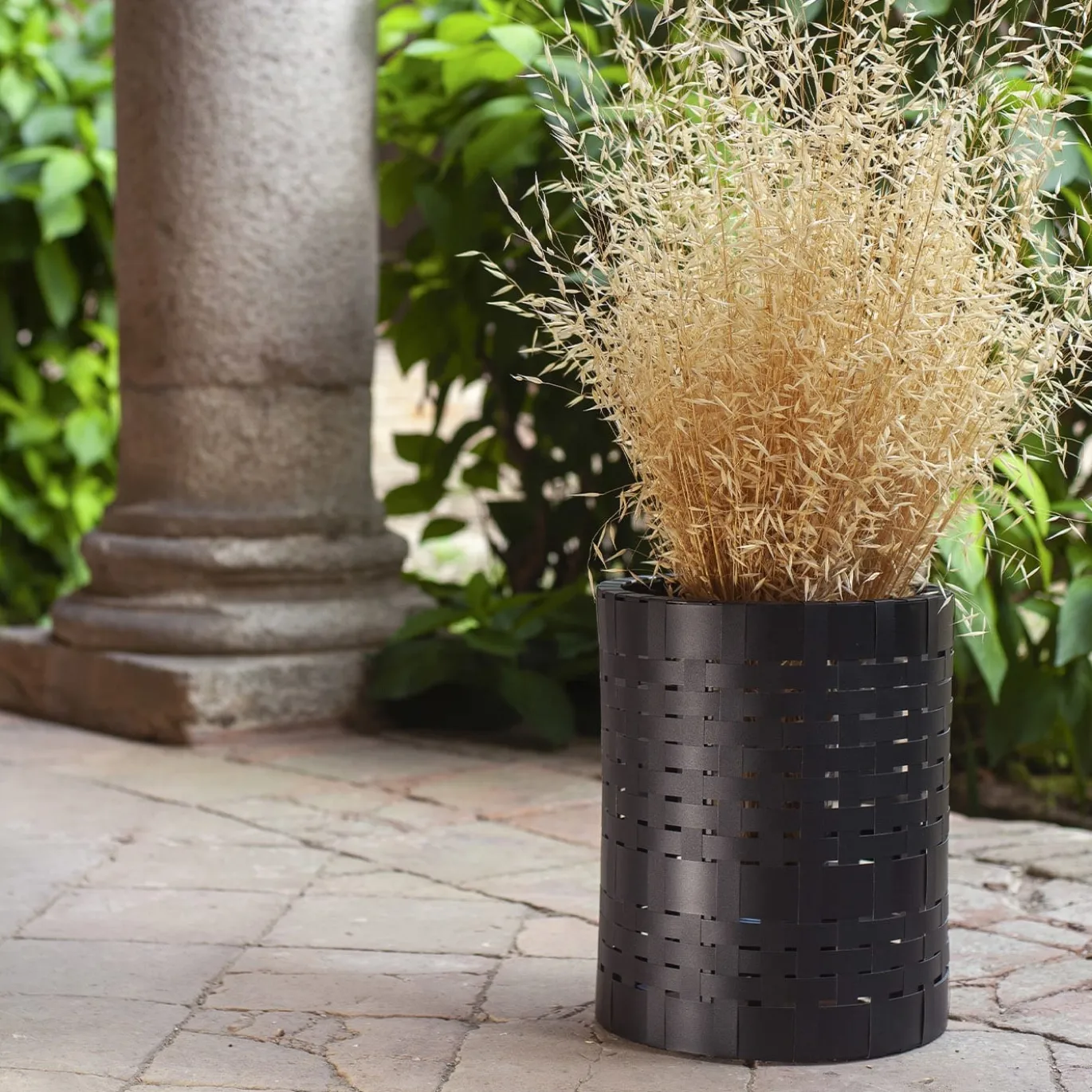 Juncus Black Cachepot
