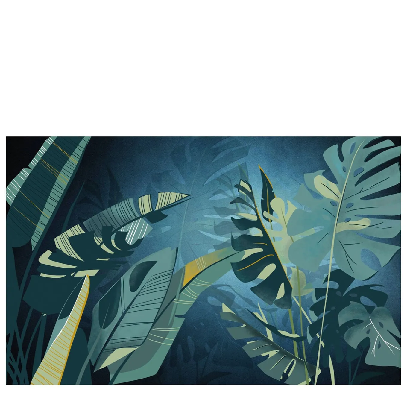 Jungla Blu Botanika a Carta da parati