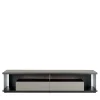 Kukei Credenza Simmetrica in Legno di Frassino e Pelle