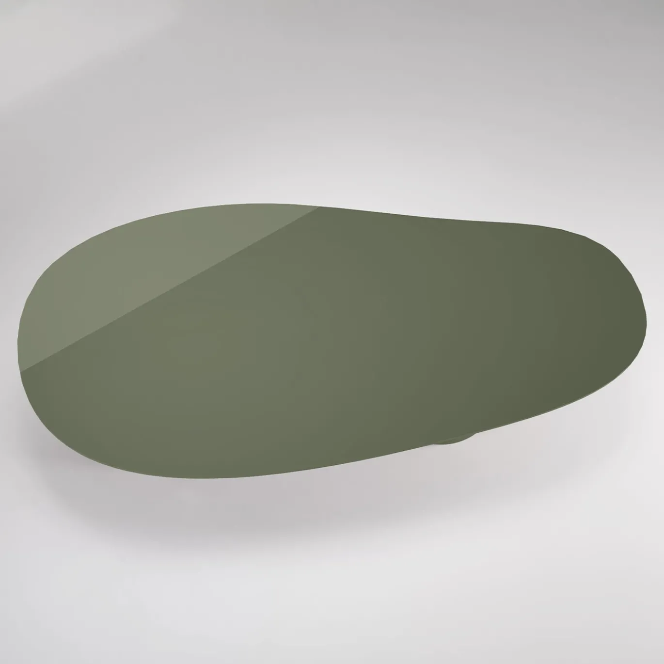 Laghi Ii Glossy Velvet Green Wood Dining Table