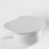 Laghi Lacquered Matte Off White Wood Coffee Table