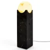 Lampada a eclissi in marmo nero Marquina Grande