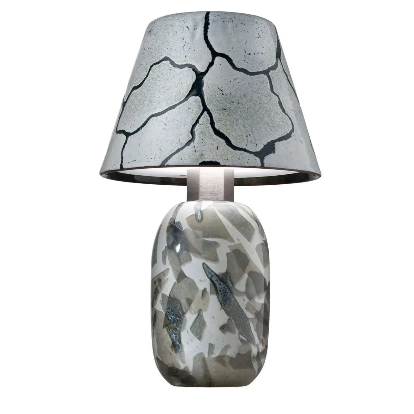 Lampada Alchimie in vetro di Murano bianco