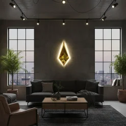 Lampada a lumaca a geometria sacra
