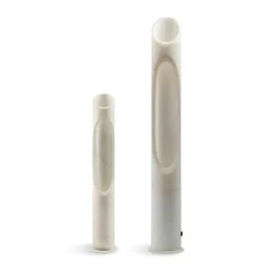 Lampada Armonia S in marmo bianco Arabescato di Jacopo Simonetti