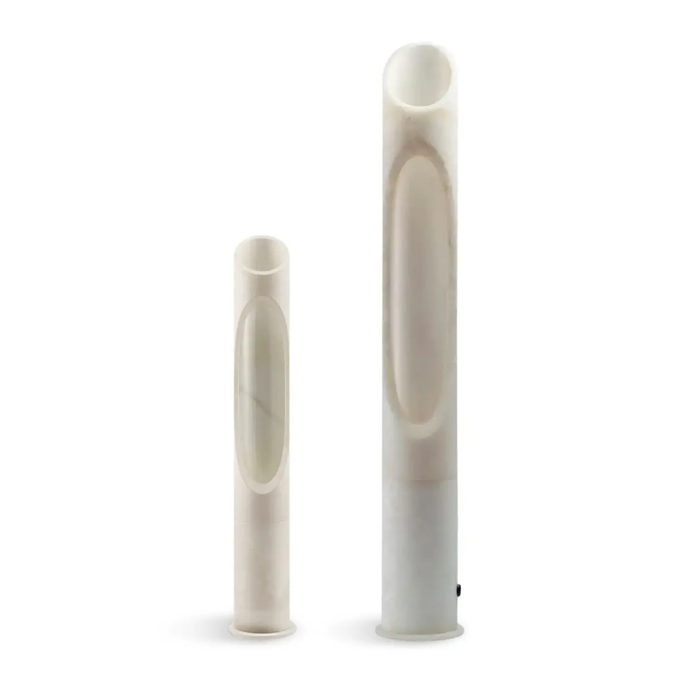Lampada Armonia S in marmo bianco Arabescato di Jacopo Simonetti