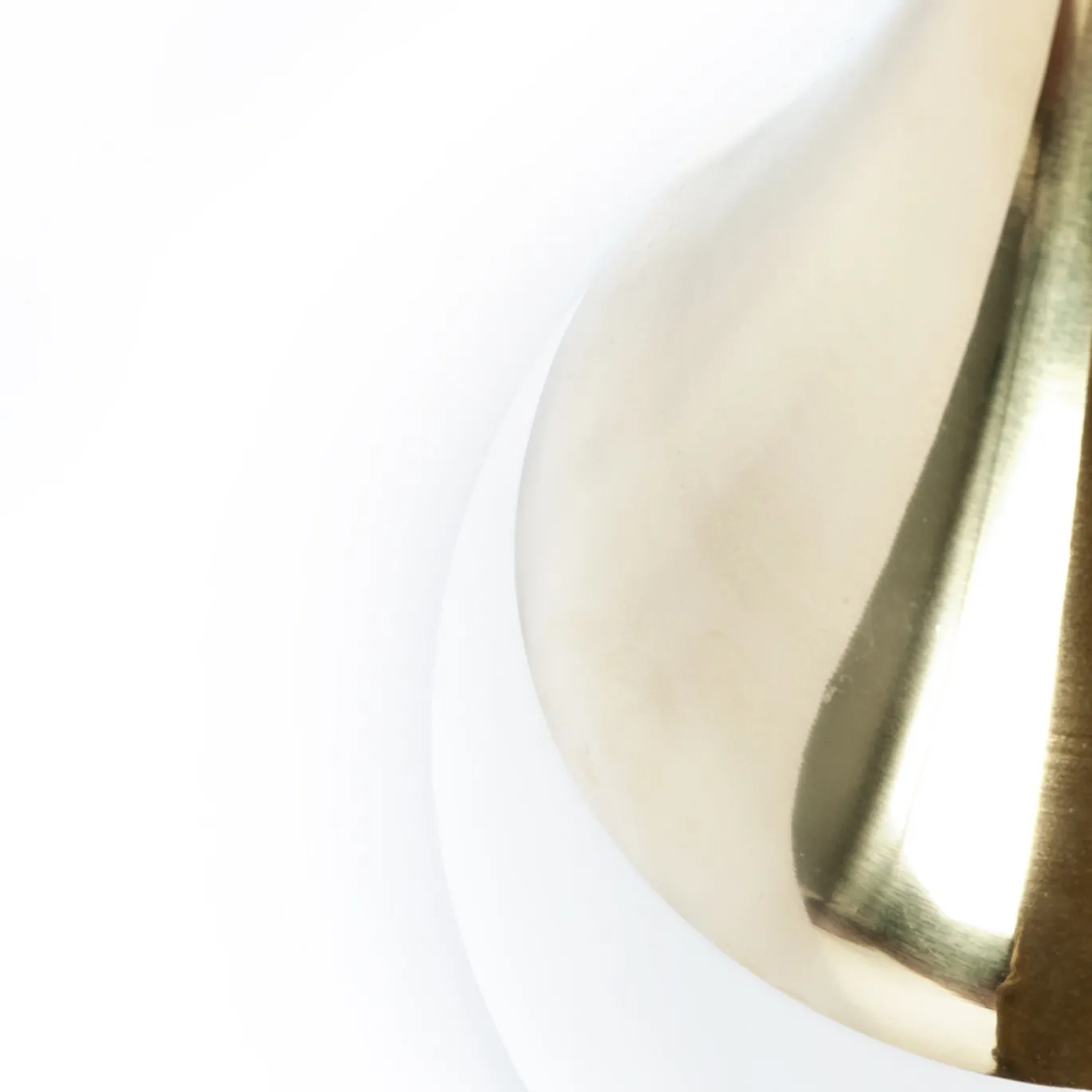 Lampada a sospensione a goccia in ottone dorato