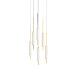 Lampada a sospensione a 5 luci Typha