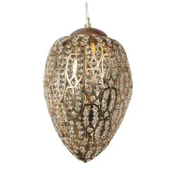 Lampada a sospensione Arabesque Egg Bronzed
