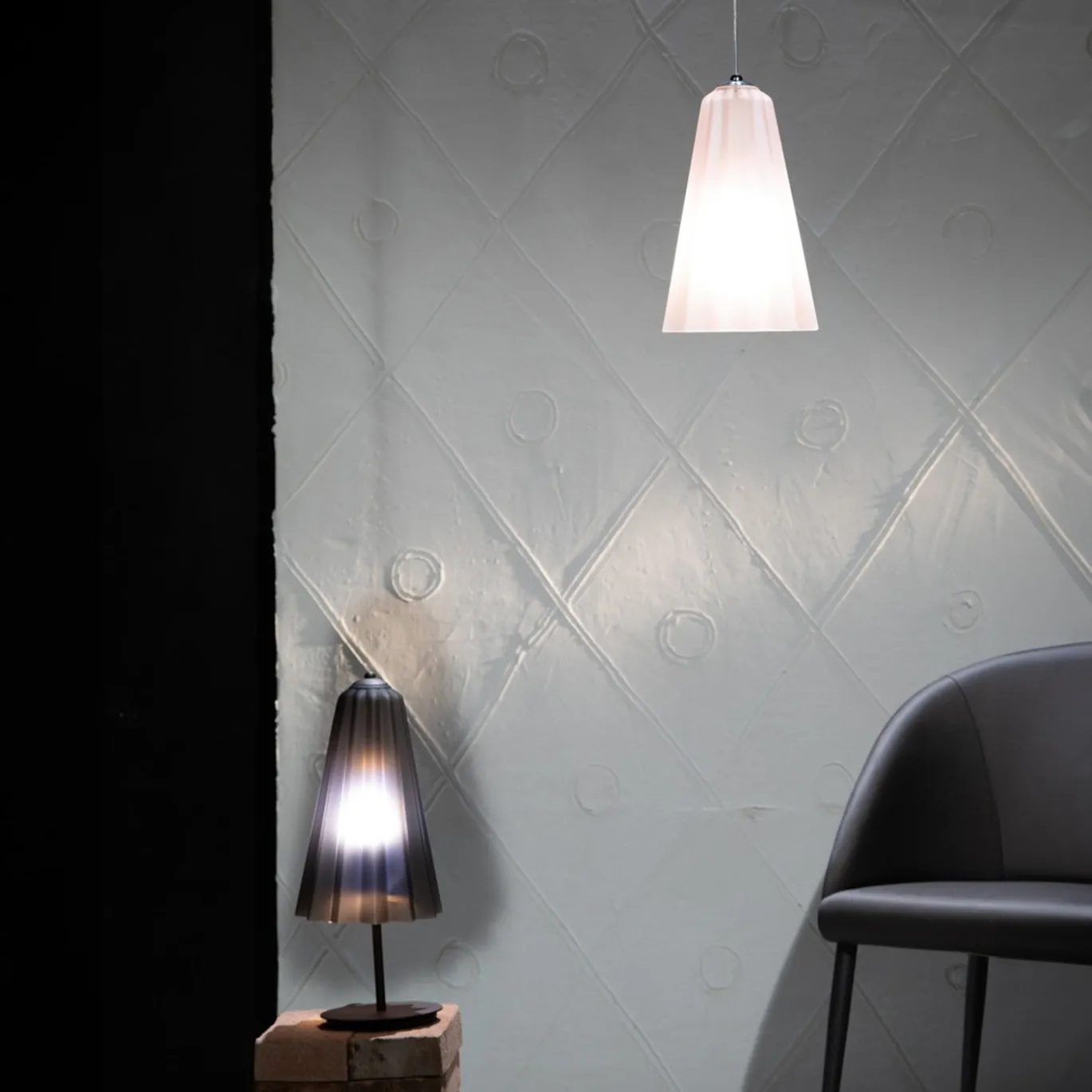 Lampada a sospensione Ballerina Rosa