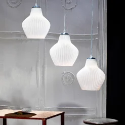 Lampada a sospensione bianca di Londra