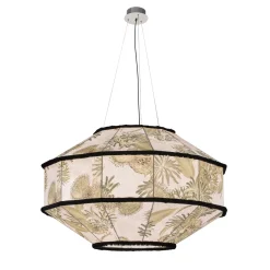 Lampada a Sospensione Botanica in Tessuto Giacarta
