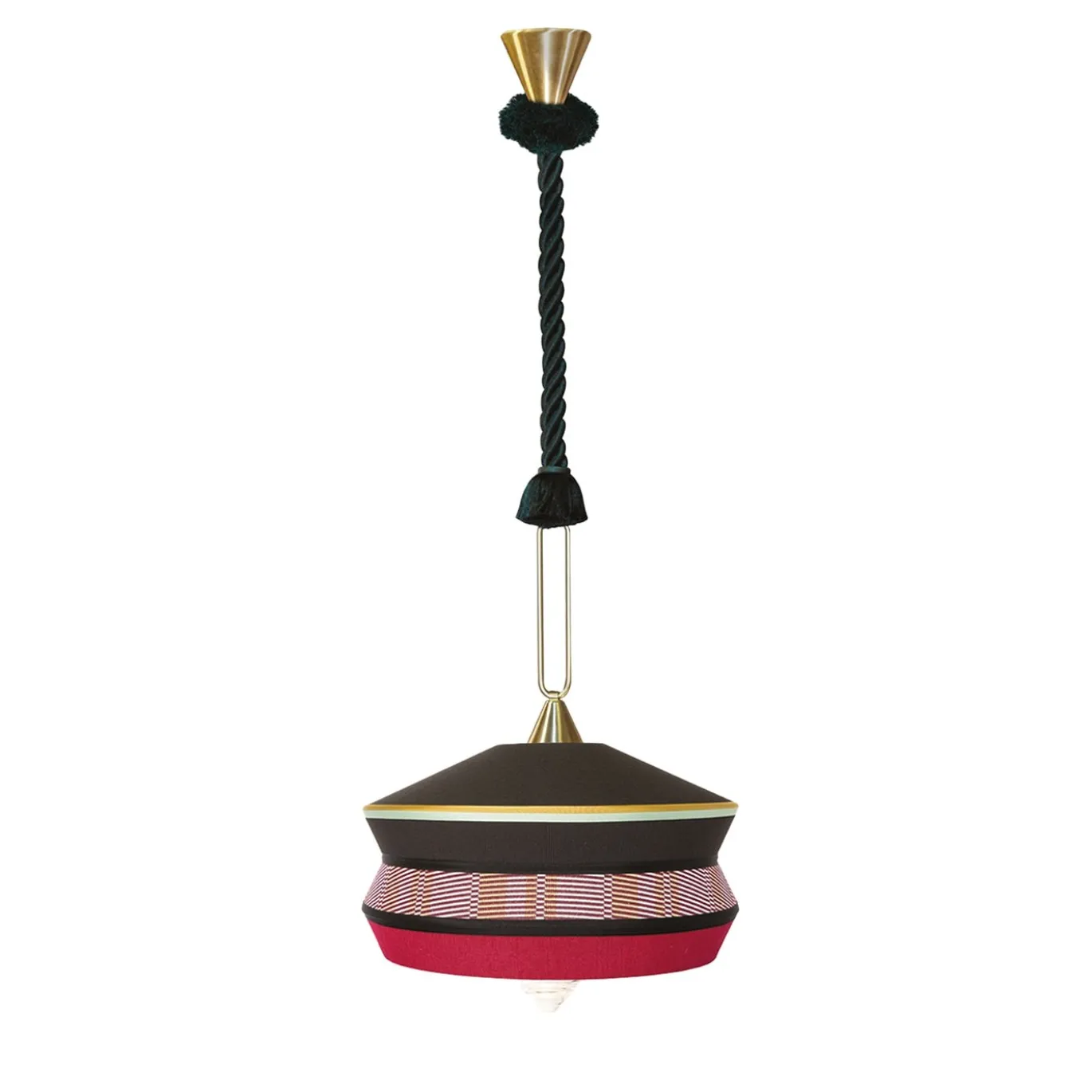 Lampada a sospensione Calypso Indoor Antigua Black di Servomuto
