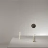 Lampada a sospensione Clis in metallo bronzo