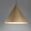 Lampada a sospensione Cono Gold di Carlo Guglielmi