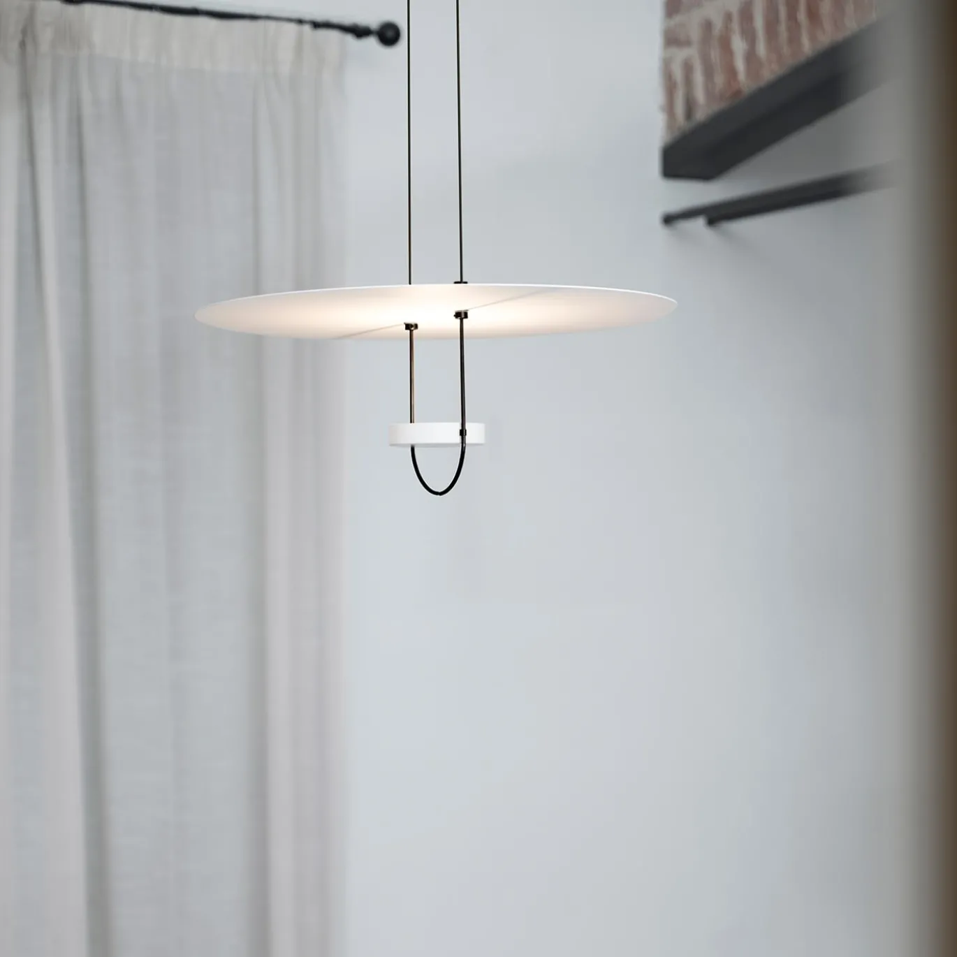 Lampada a Sospensione D03 in Metallo Nero