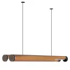 Lampada a sospensione doppia Bon Ton in metallo bronzo