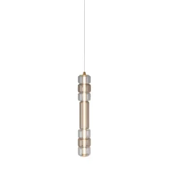 Lampada a sospensione Emozione in vetro effetto bronzo #1