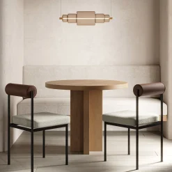 Lampada a sospensione Emozione in vetro effetto bronzo #3