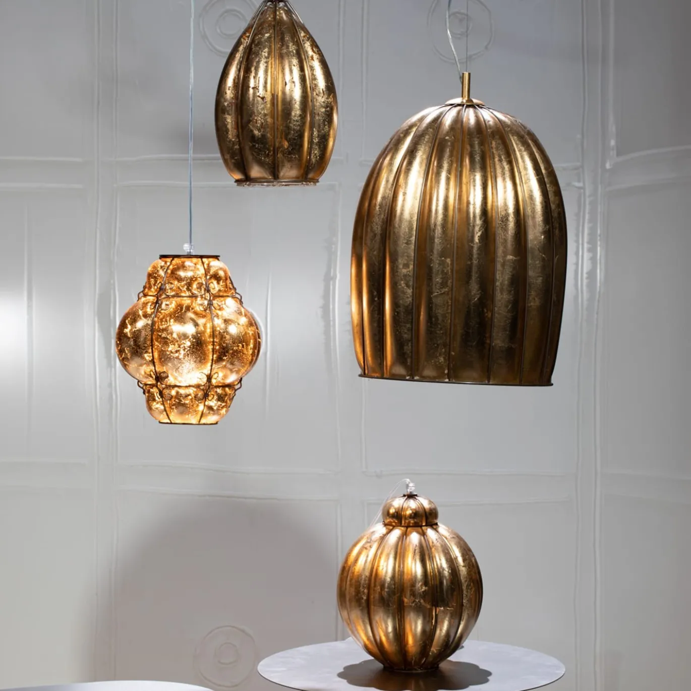 Lampada a sospensione Foglia Oro #1
