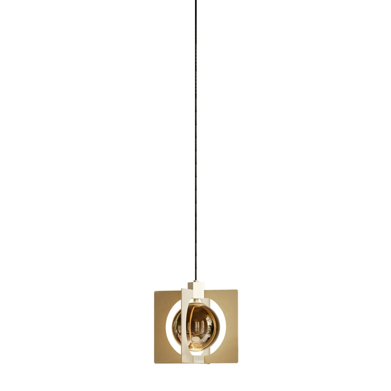 Lampada a sospensione Geometrica Girouette S1 dorata