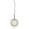 Lampada a sospensione Girasole 20 Finitura satinata champagne