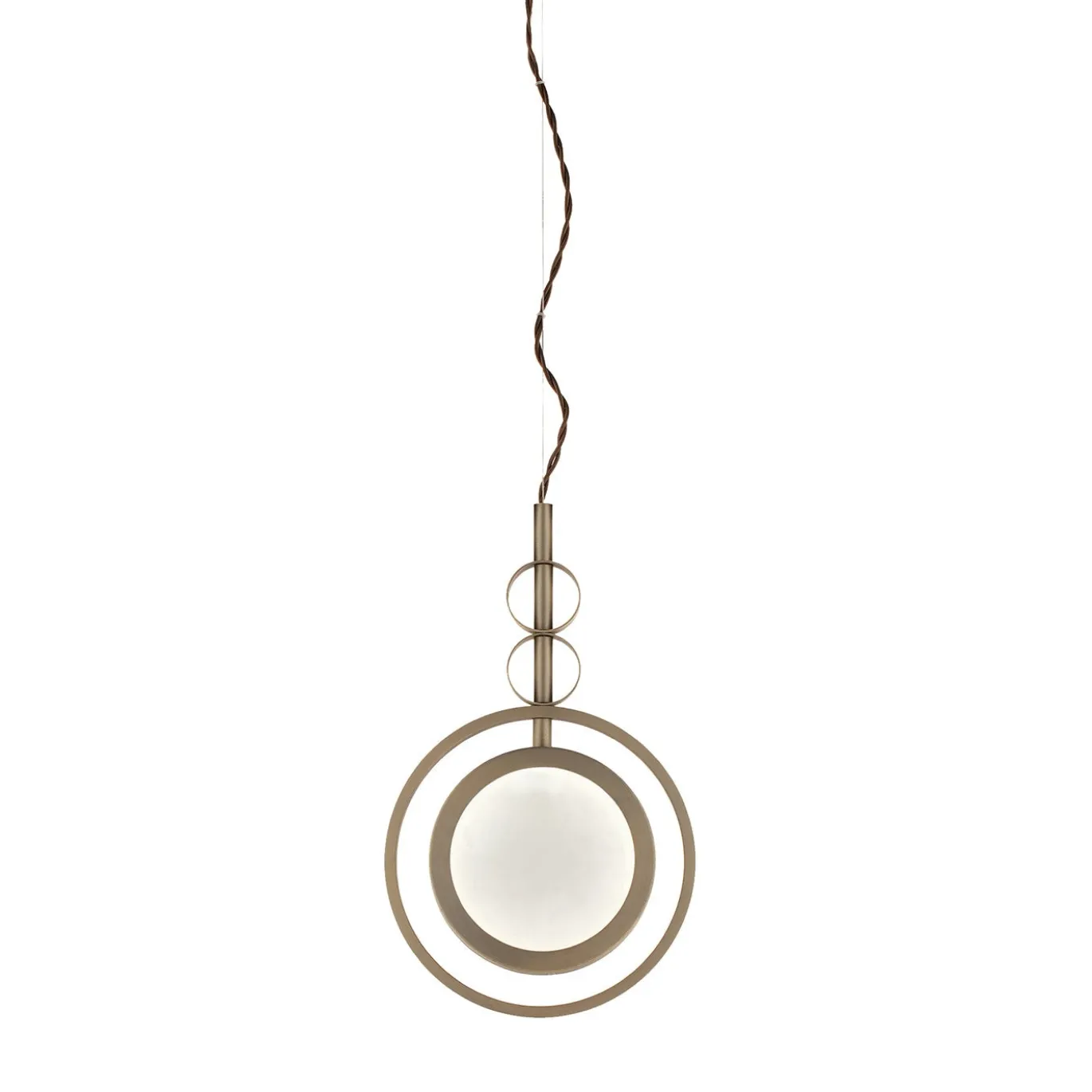 Lampada a sospensione Girasole 20 Finitura satinata champagne