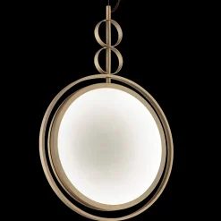 Lampada a sospensione Girasole 20 Finitura satinata champagne