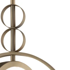 Lampada a sospensione Girasole 20 Finitura satinata champagne