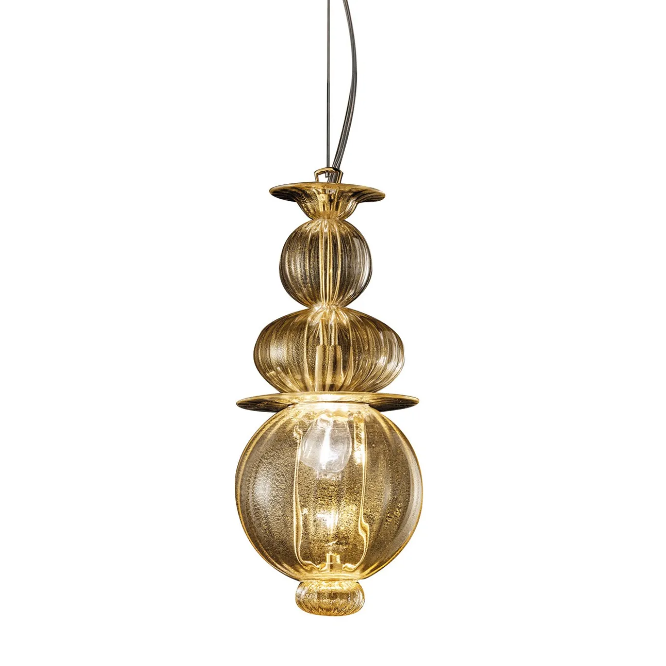 Lampada a sospensione Igloo Gold