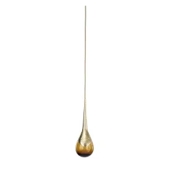 Lampada a sospensione in ottone martellato