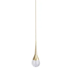 Lampada a sospensione in ottone Perpetua