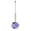 Lampada a sospensione in vetro viola