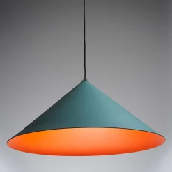 Lampada a sospensione Jeena Jungle verde e arancione di Franco Zavarise