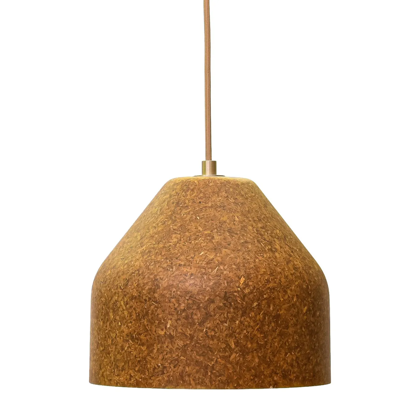Lampada a Sospensione LAAB Medium con Foglie di Ginkgo e Dettagli in Bronzo