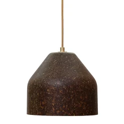 Lampada a sospensione LAAB Medium con foglie di Quercia Rossa