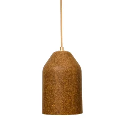 Lampada a sospensione LAAB Small con foglie di Ginkgo e dettagli in bronzo