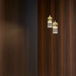 Lampada a sospensione Lei oro