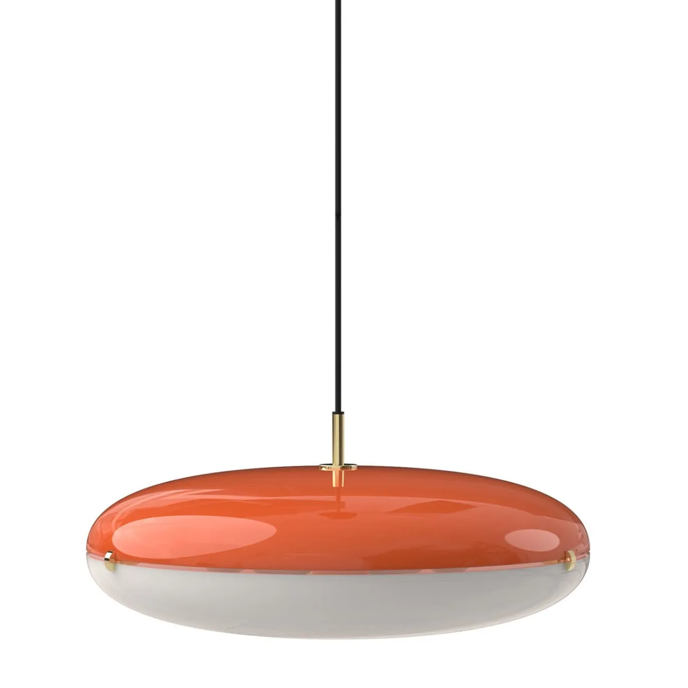 Lampada a sospensione Luna Orange di Gio Ponti