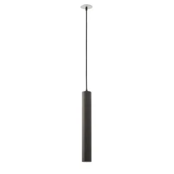 Lampada a sospensione Lustrin Gunmetal di Isacco Brioschi