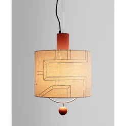 Lampada a sospensione Materia Single Gesso