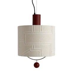 Lampada a sospensione Materia Single Gesso