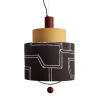 Lampada a sospensione Materia Double Ardesia