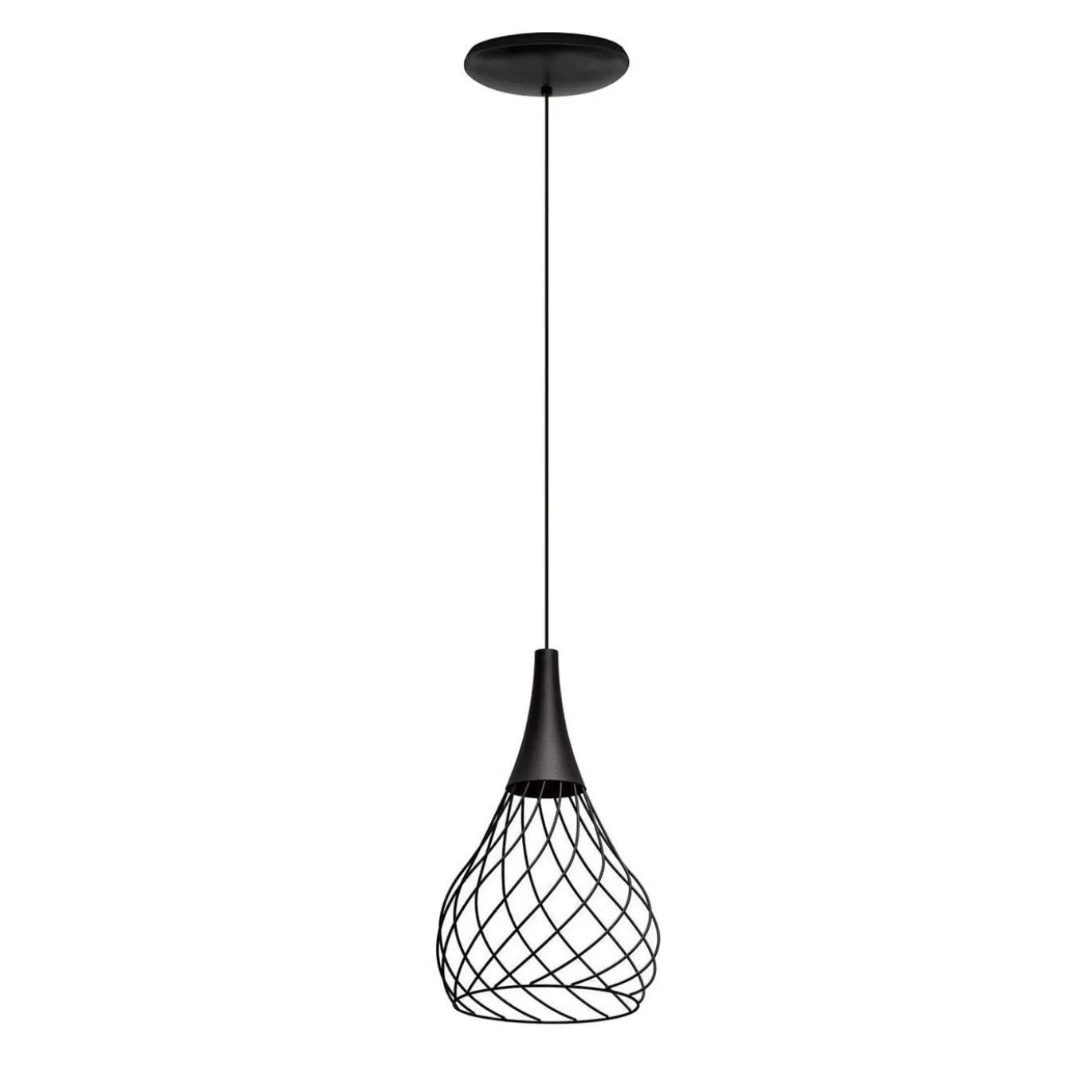 Lampada a sospensione Mongolfier P1 Nero